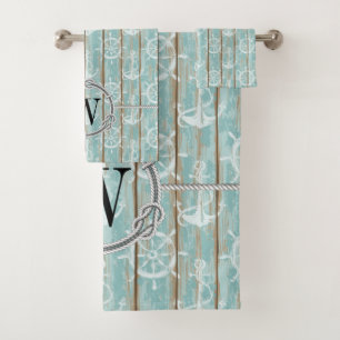 Nautical Beach  Bath Towel Set
