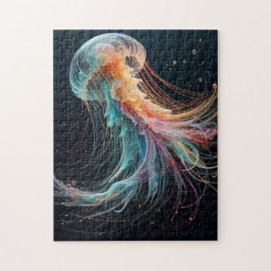 nautical/beach/coastal jellyfish jigsaw puzzle