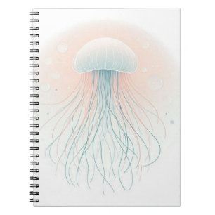 nautical/beach/coastal jellyfish  notebook