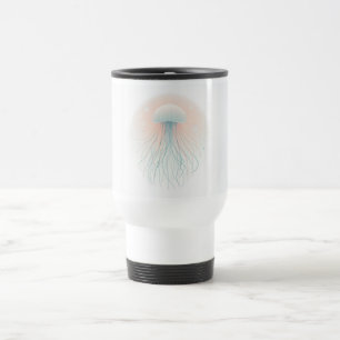 nautical/beach/coastal jellyfish  travel mug