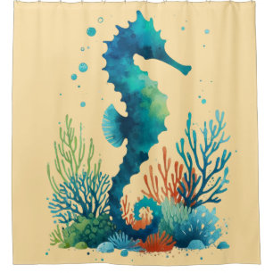 nautical/beach/coastal seahorse art