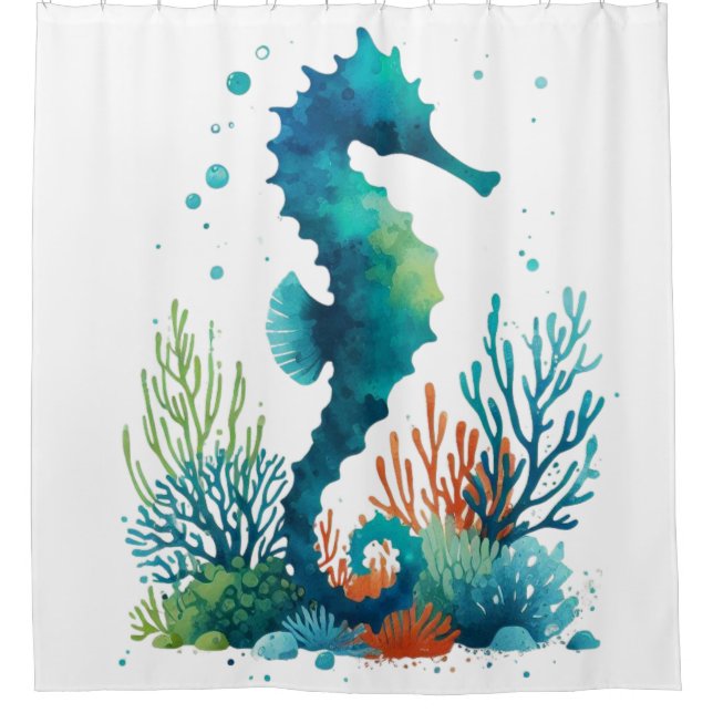 nautical/beach/coastal seahorse art (Front)