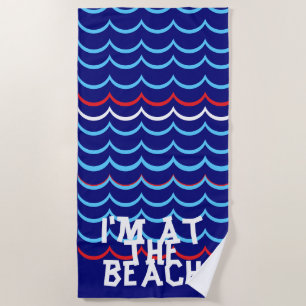 Nautical beach towel