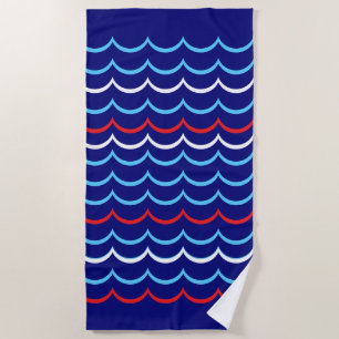 Nautical beach towel