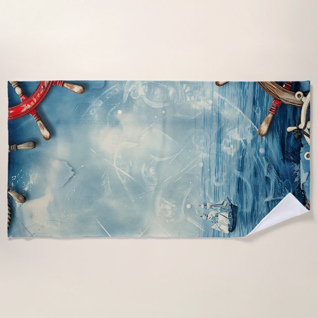 Nautical Beach Towel (Front)