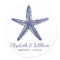 Nautical Beach Wedding Rustic Navy Blue Starfish
