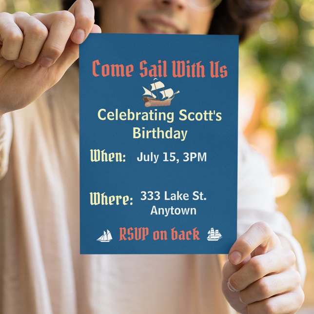 Nautical Birthday Invitation (Creator Uploaded)