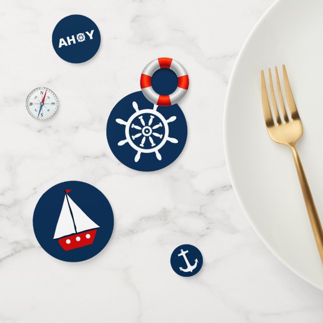 Nautical Birthday Party Confetti (Group)