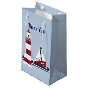 Nautical Birthday Party Ocean Scene Favour Gift Small Gift Bag