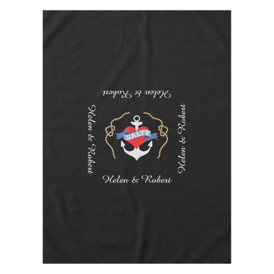 Nautical Birthday Salty Old Salt Tablecloth