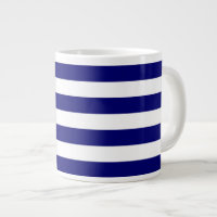 Nautical blue and white stripes
