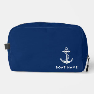 Nautical Blue Boat Anchor Custom Cruise Swag Dopp Kit