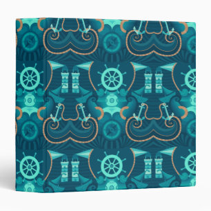 Nautical Blue Design Binder