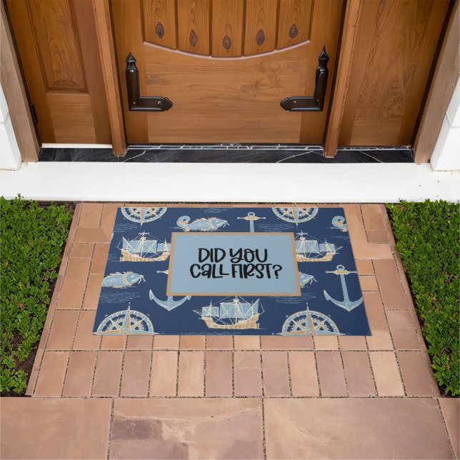 Nautical Blue Doormat (Outdoor)