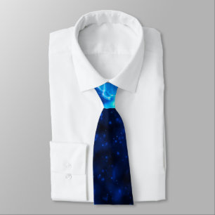 Nautical Blue Jellyfish Marine Life Tie
