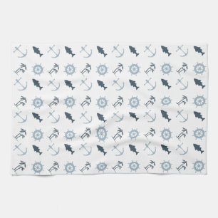 Nautical Blue Kitchen Towel