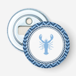 Nautical Blue Lobster coastal Bottle Opener