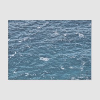 Nautical Blue Ocean Water Tissue Paper