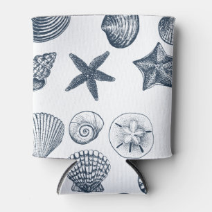 Nautical Blue Shells Can Cooler