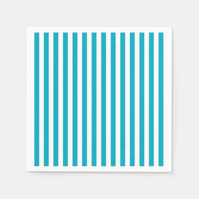 Nautical Blue Stripe  Napkin (Front)