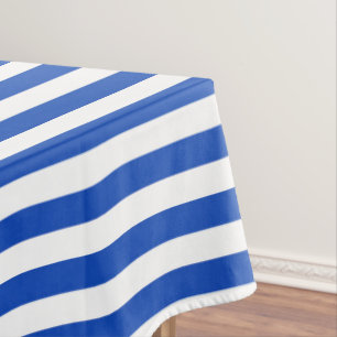 Nautical Blue Stripes Tablecloth