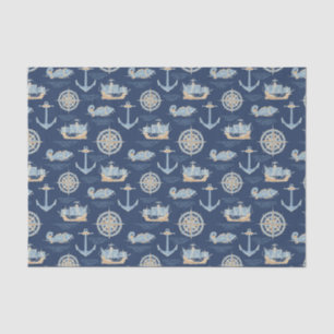 Nautical Blue Tissue Paper