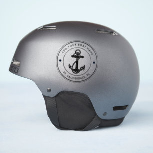 Nautical Boat Anchor and Name Boating Custom