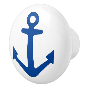 Nautical boat anchor door and drawer pull knobs