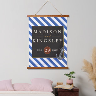 Nautical Boat Anchor Fabulous Sailing Wedding Hanging Tapestry