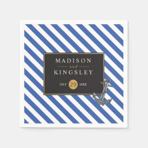 Nautical Boat Anchor Fabulous Sailing Wedding Napkin