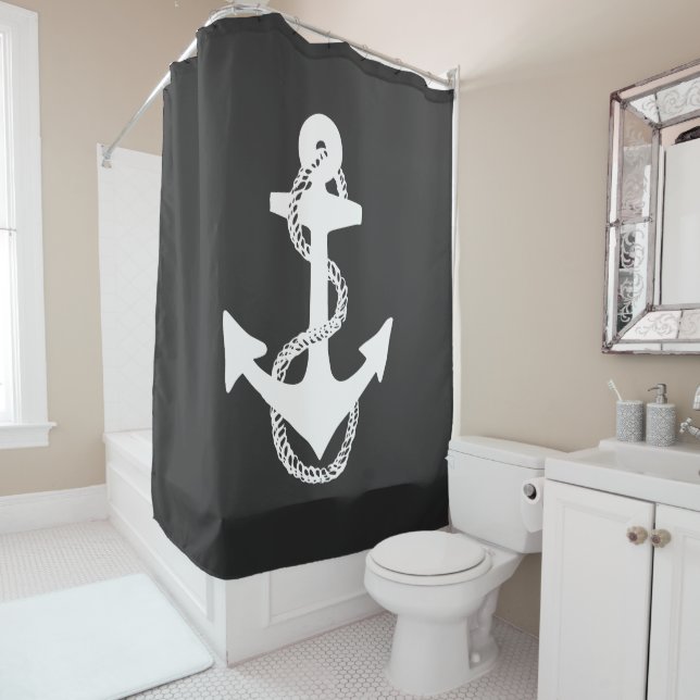 nautical BOAT ANCHOR + ROPE | (In Situ)