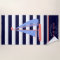 Nautical Boat Family Name Navy Blue Beach House