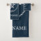 Nautical Boat Name Navy Blue Personalized
