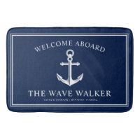 Nautical Boat Welcome | Navy and White