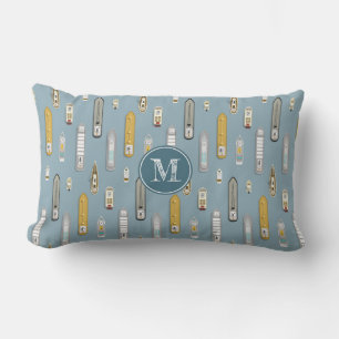 Nautical boats ships On the River ANY colour Lumbar Pillow