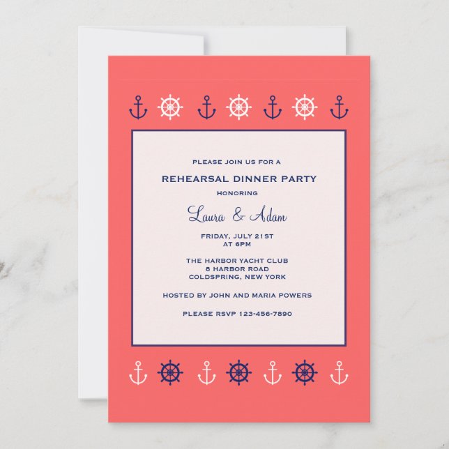 Nautical Border Invitation (Front)