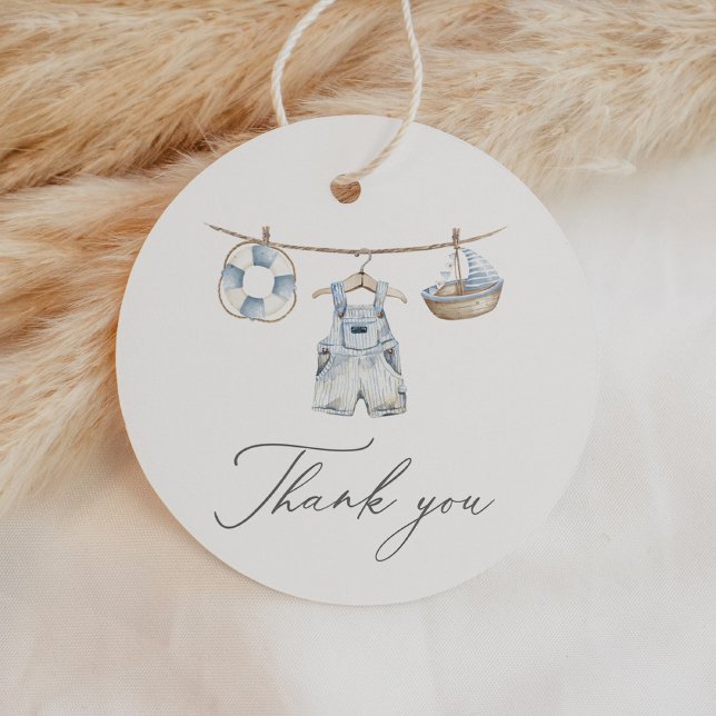Nautical Boy Baby Shower Favour Tags (Creator Uploaded)