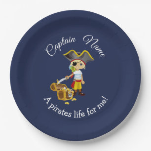 Nautical Boy Party Pirate   Paper Plate