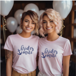 Nautical Bridesmaid Bachelorette Party Group Tri-Blend Shirt