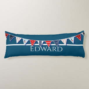 Nautical Bunting Body Pillow