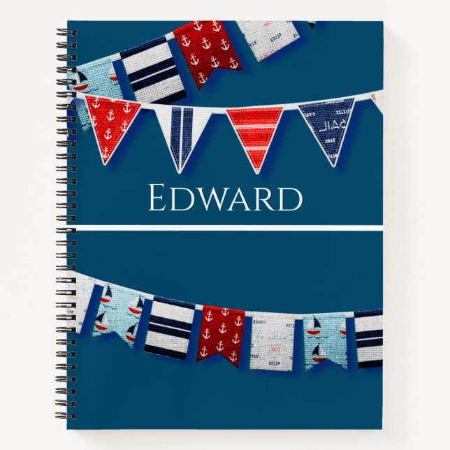 Nautical Bunting Notebook (Front)