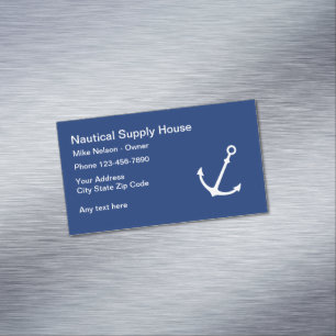 Nautical Business Profile Magnetic Business Card