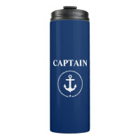 Nautical Captain Anchor Rope Navy Blue