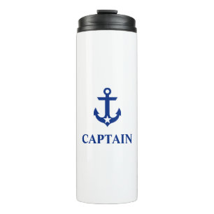 Nautical Captain Anchor Star Thermal Tumbler