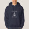 Nautical Captain Boat Name Anchor Blue