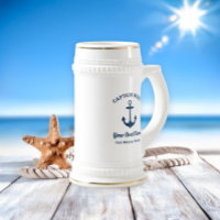 Nautical Captain Custom Boat Name Port