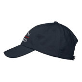 Nautical Captain Your Name Custom Embroidered Hat (Left)