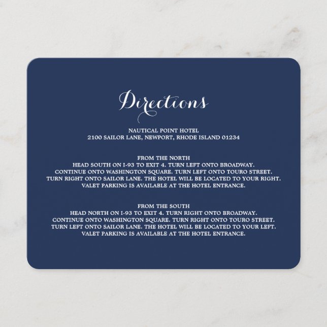 Nautical | Carte de boîtier d'instructions (Devant)
