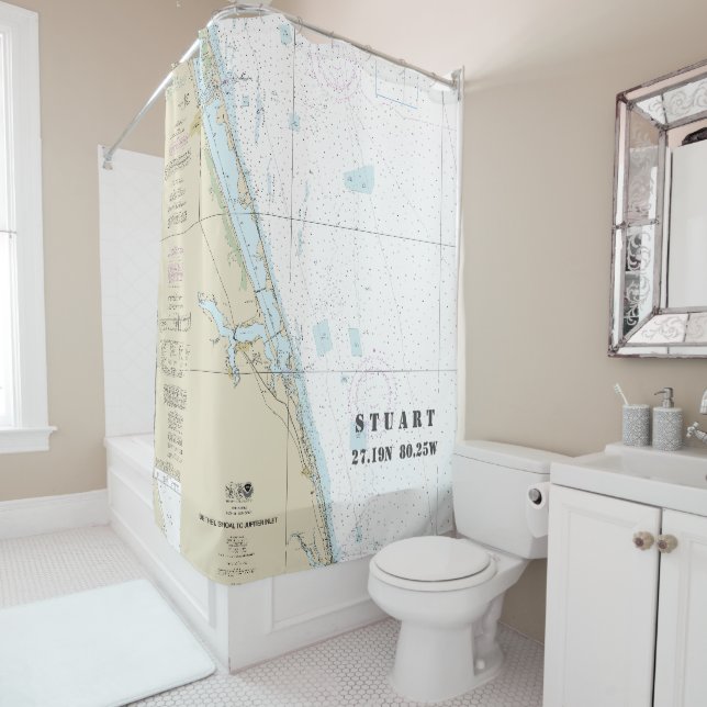 Nautical Chart Stuart FL Longitude Latitude (In Situ)