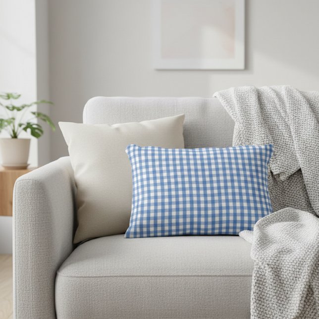 Nautical checkered cushion, Marine-themed cushion (Creator Uploaded)